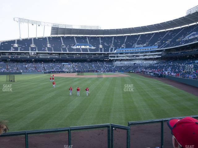 Seating view for Kauffman Stadium Section 104