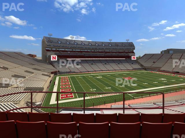 Seating view for Memorial Stadium Nebraska Section 231