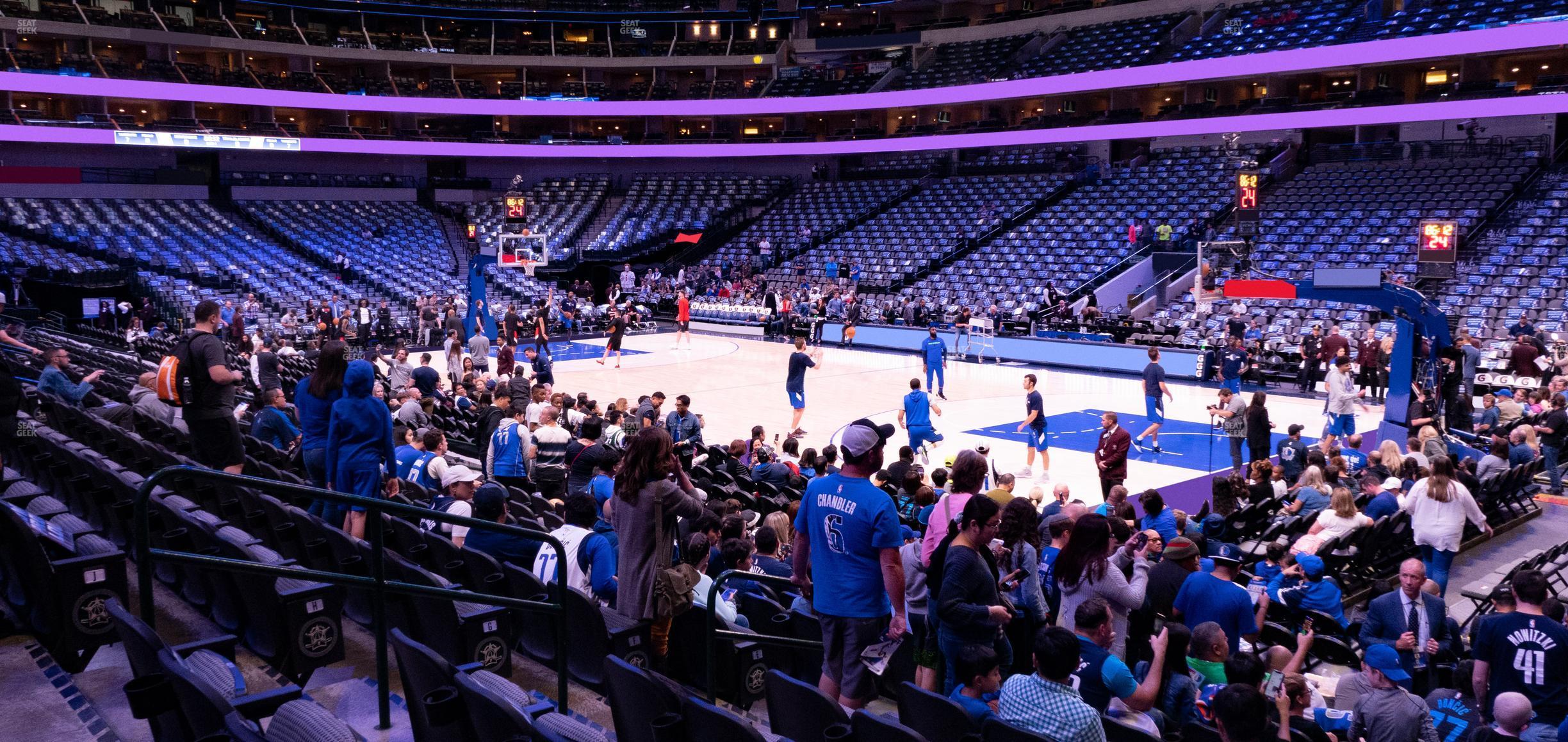 Seating view for American Airlines Center Section 104