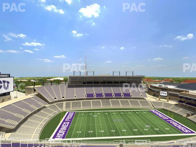 Seating view for Amon G. Carter Stadium Section 408