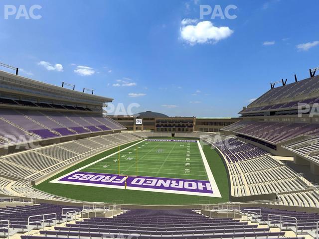 Seating view for Amon G. Carter Stadium Section 220