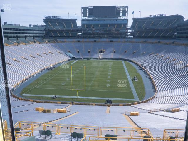 Seating view for Lambeau Field Section 480