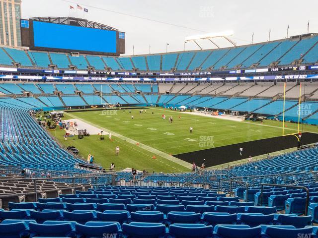 Seating view for Bank of America Stadium Section 206