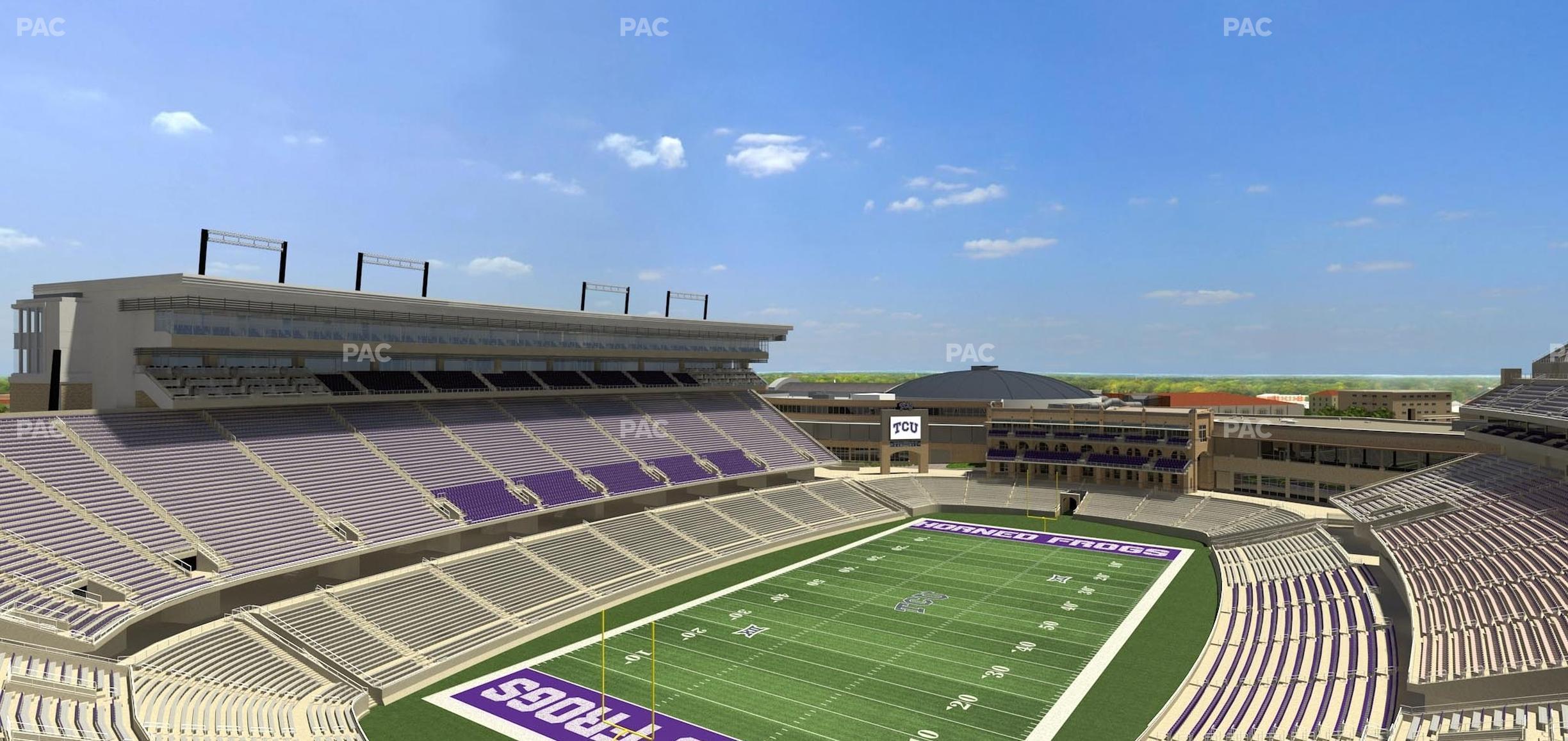 Seating view for Amon G. Carter Stadium Section 316