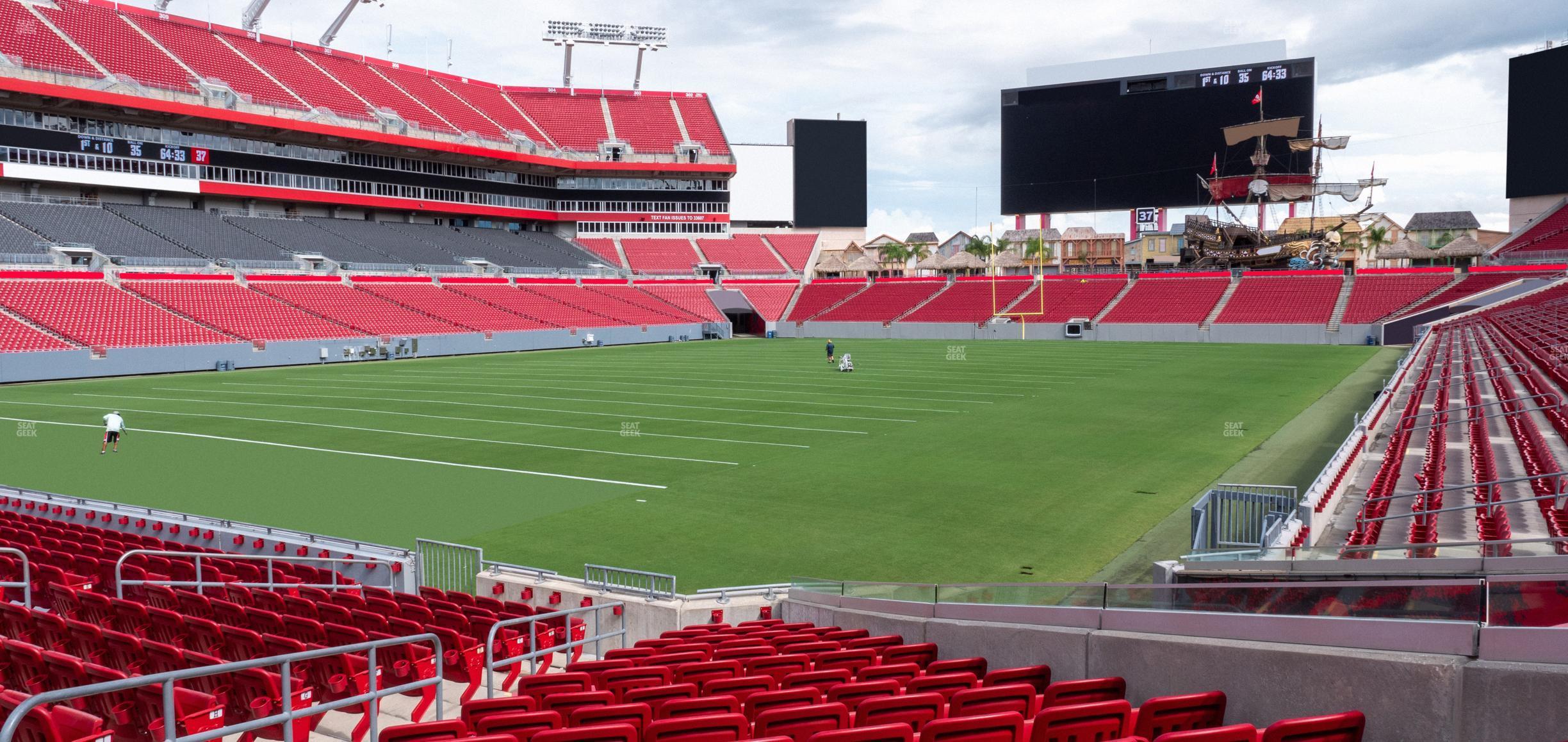 Seating view for Raymond James Stadium Section 127