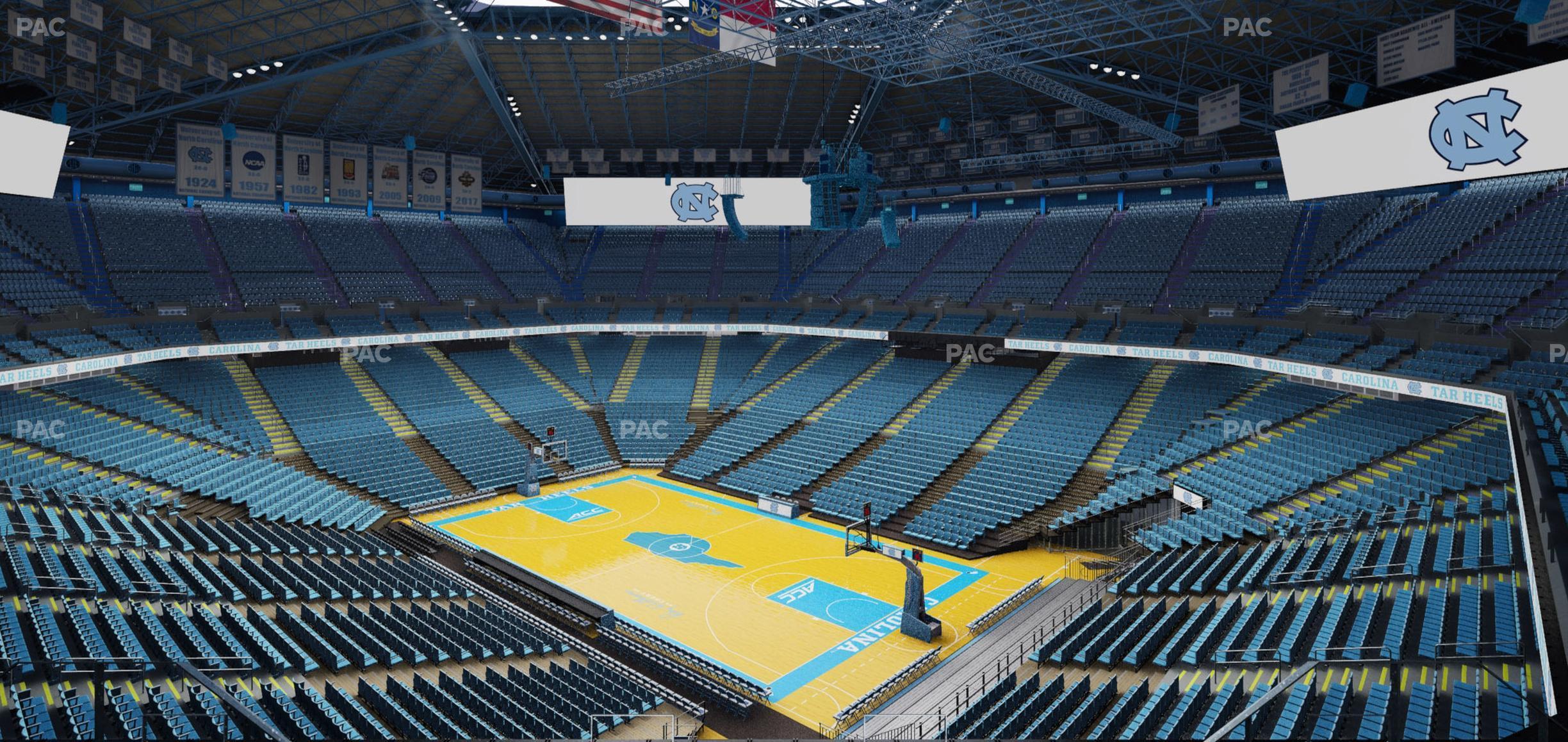 Seating view for Dean Smith Center Section 213