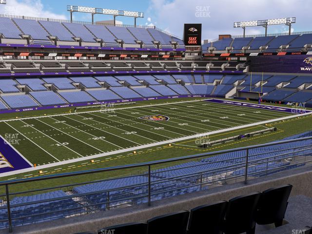 Seating view for M&T Bank Stadium Section 231