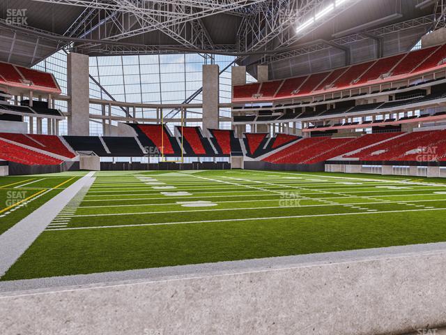 Seating view for Mercedes-Benz Stadium Section West Field Suite 16