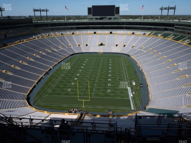 Seating view for Lambeau Field Section 749 S