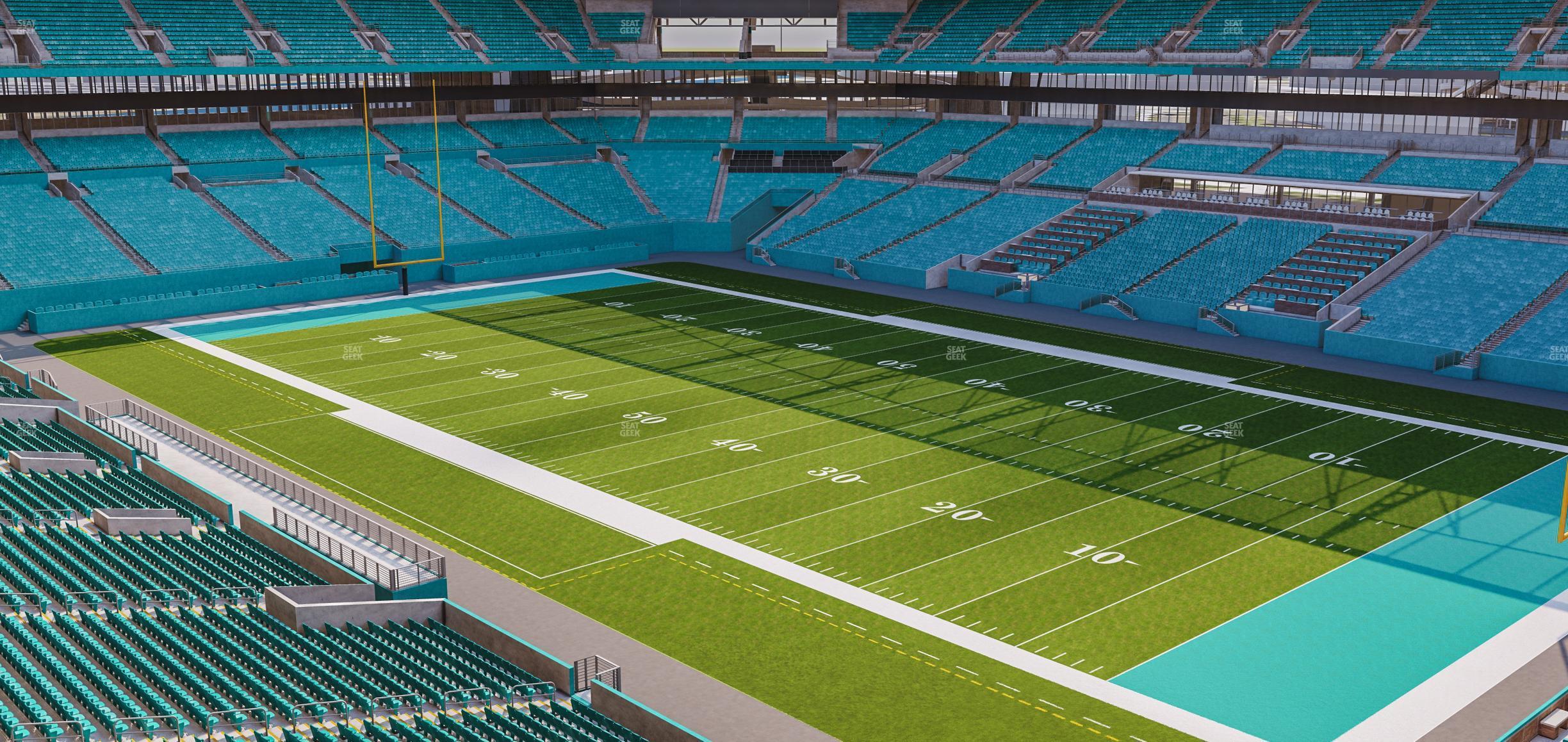 Seating view for Hard Rock Stadium Section 311 Patio Terrace