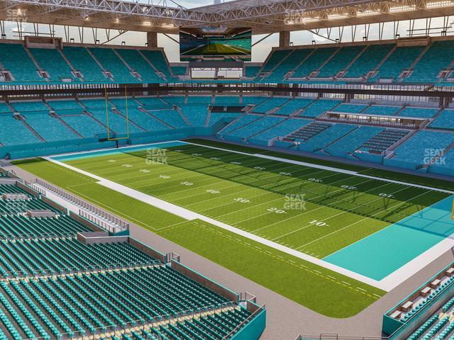 Seating view for Hard Rock Stadium Section 311 Patio Terrace