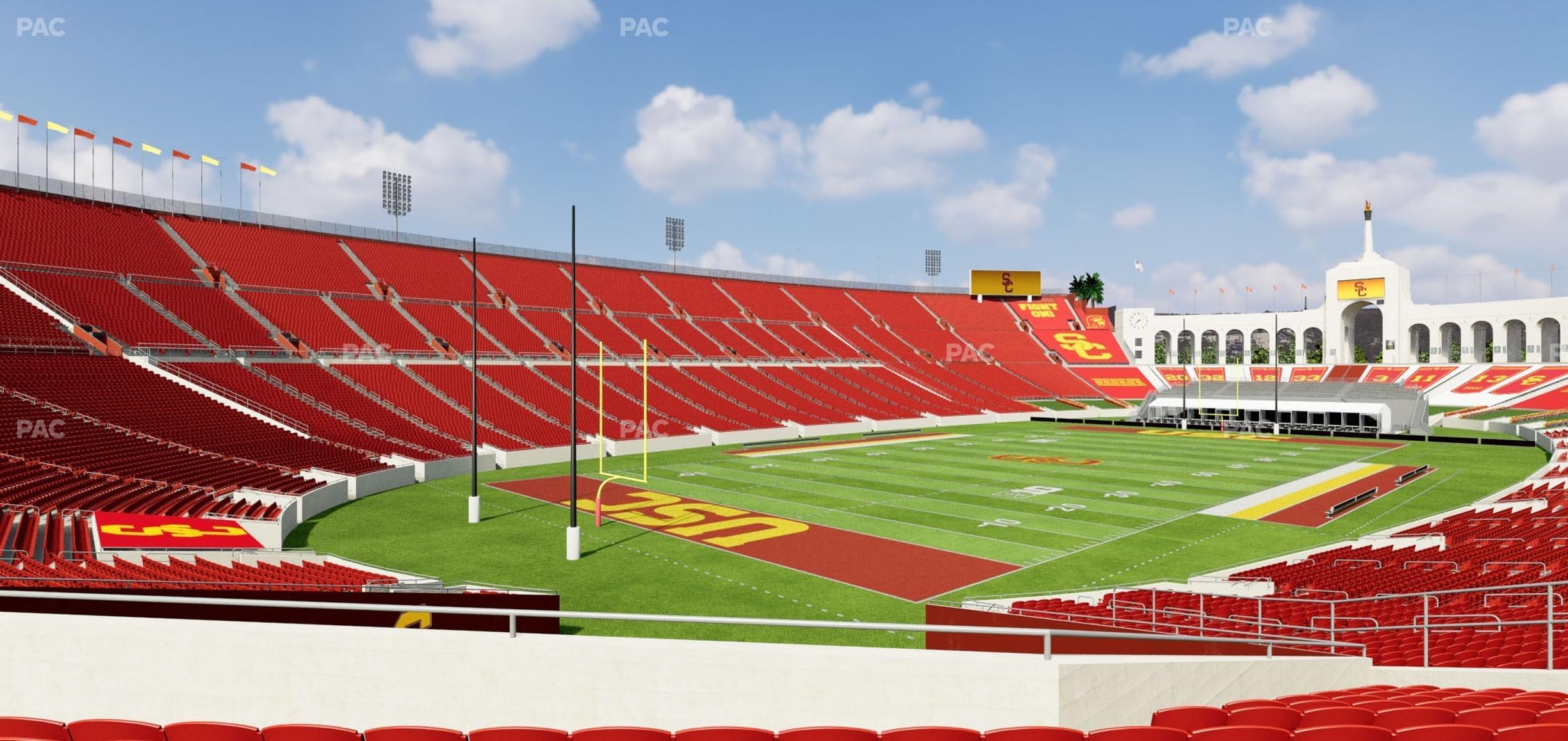 Seating view for Los Angeles Memorial Coliseum Section 111