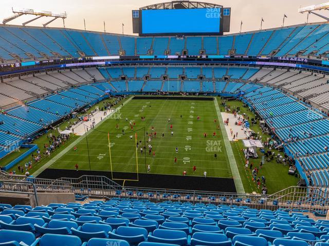 Seating view for Bank of America Stadium Section 527