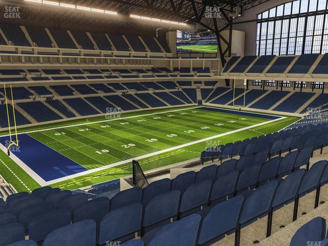 Seating view for Lucas Oil Stadium Section 419