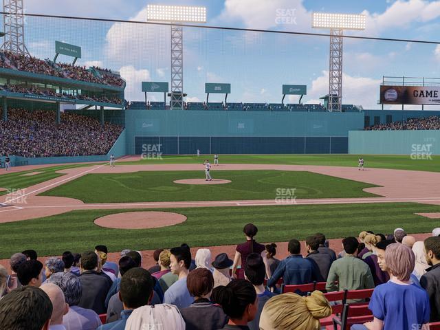 Seating view for Fenway Park Section Field Box 34