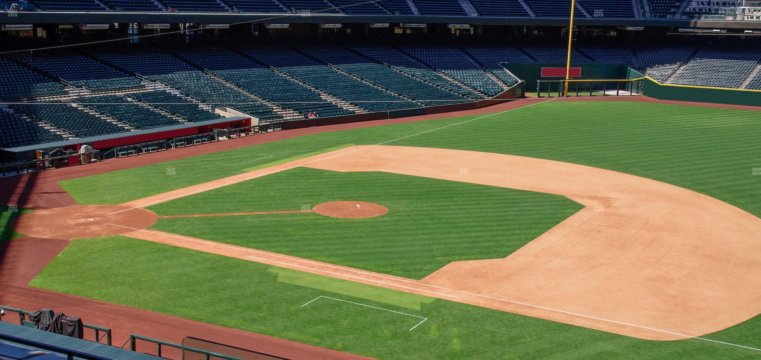 Seating view for Chase Field Section 206