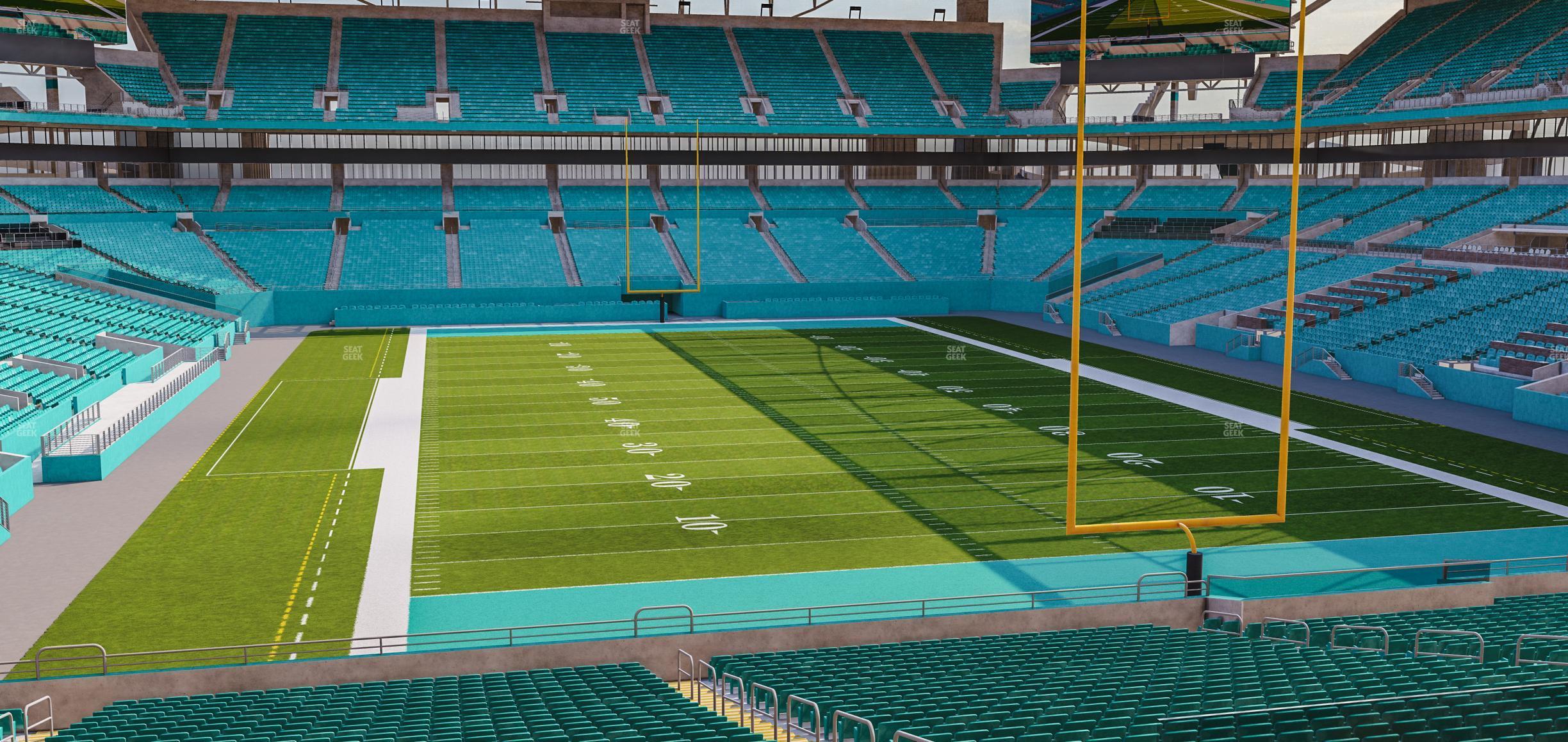 Seating view for Hard Rock Stadium Section 206