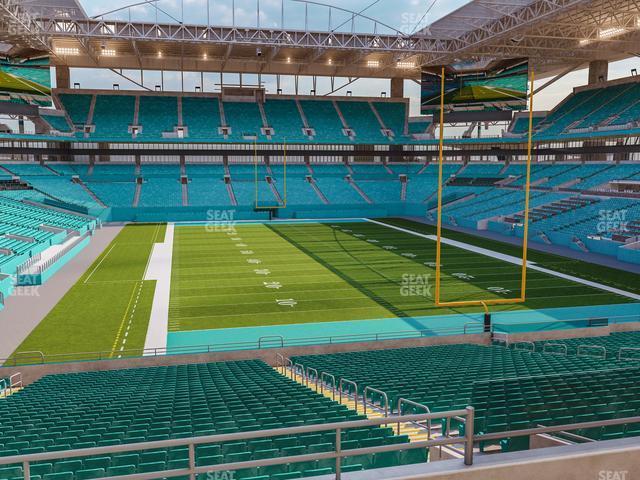 Seating view for Hard Rock Stadium Section 206