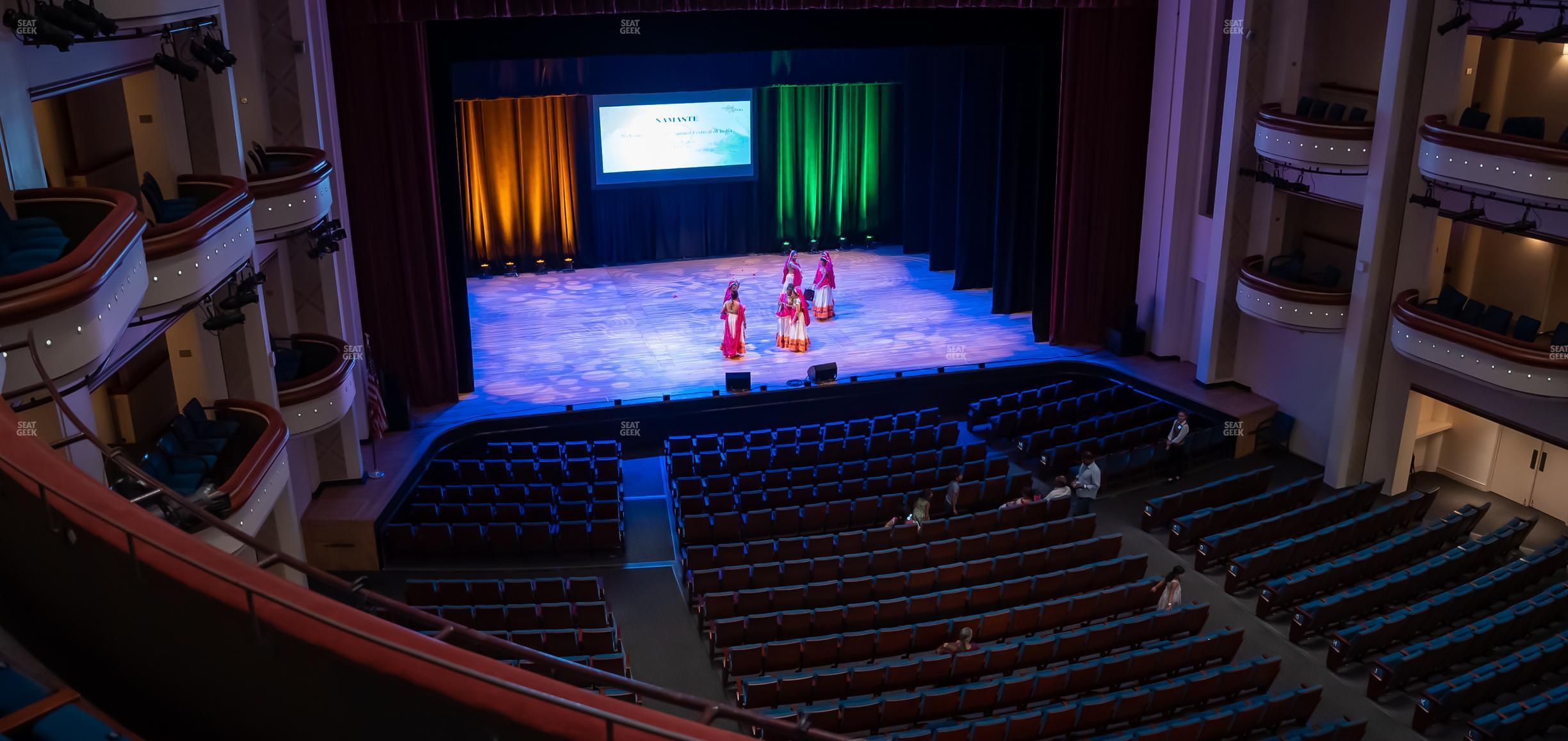 Seating view for Belk Theater at Blumenthal Performing Arts Center Section Mezzanine Left