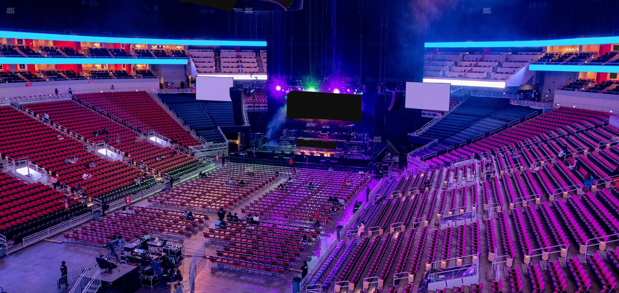 Seating view for KFC Yum! Center Section 209