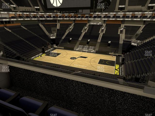 Seating view for Delta Center Section Suite 51