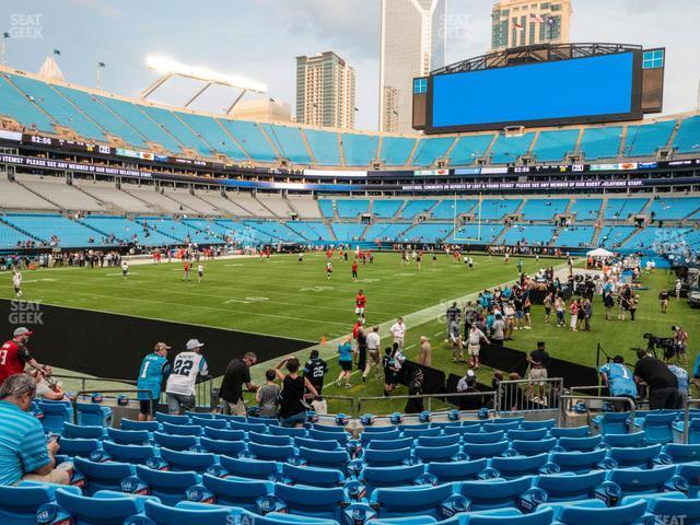 Seating view for Bank of America Stadium Section 138