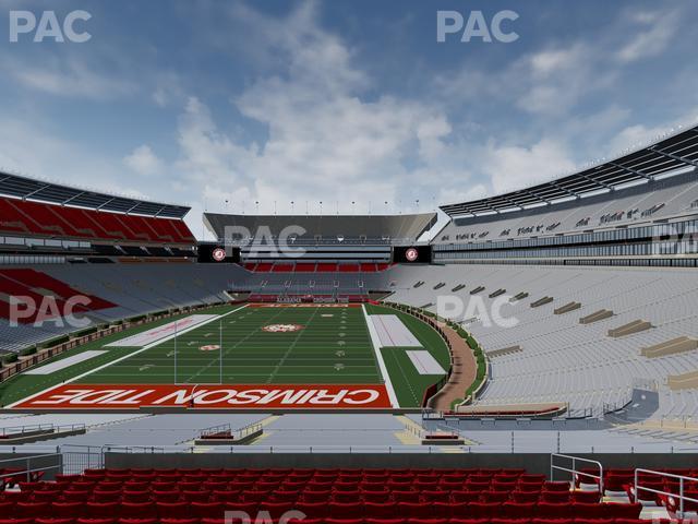 Seating view for Bryant Denny Stadium Section South Zone 4