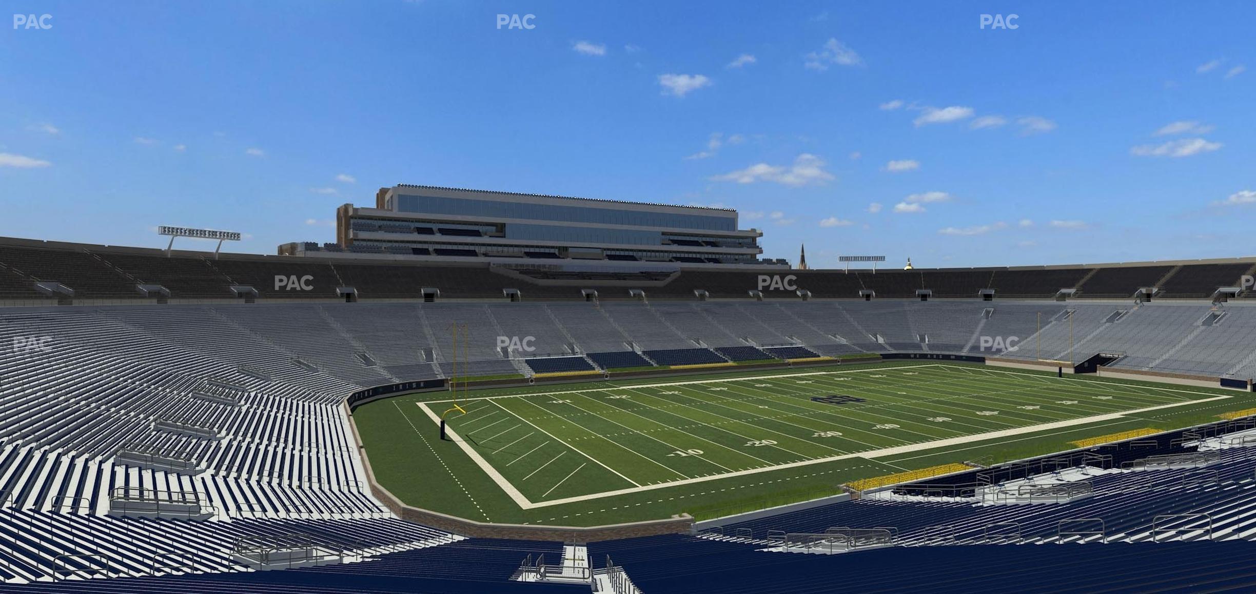 Seating view for Notre Dame Stadium Section 114