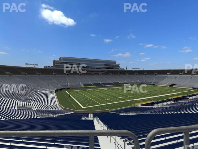 Seating view for Notre Dame Stadium Section 114