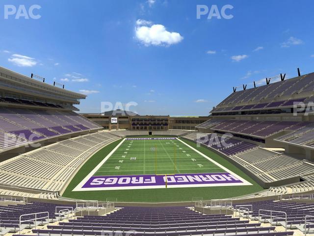 Seating view for Amon G. Carter Stadium Section 222