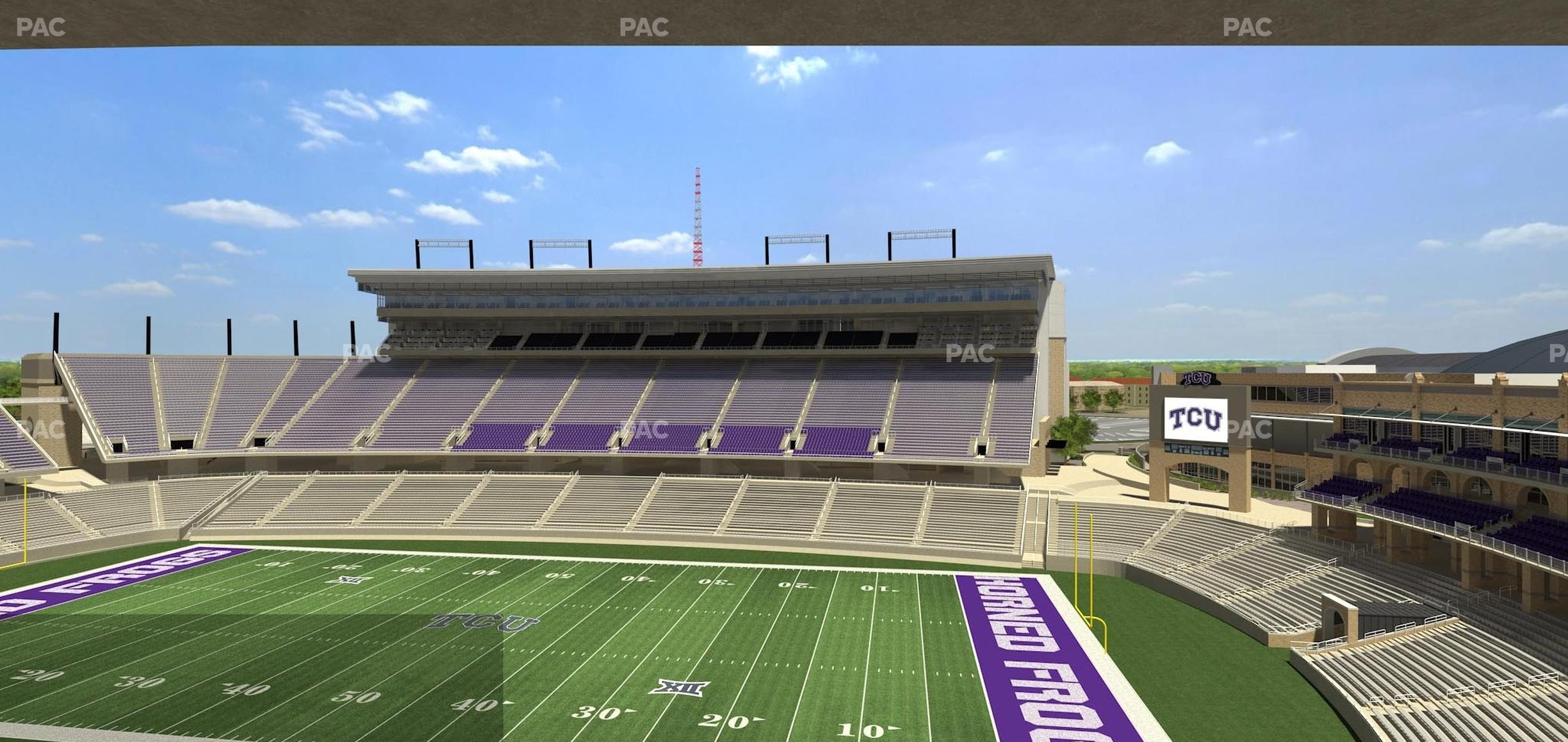 Seating view for Amon G. Carter Stadium Section Champions Suite 4