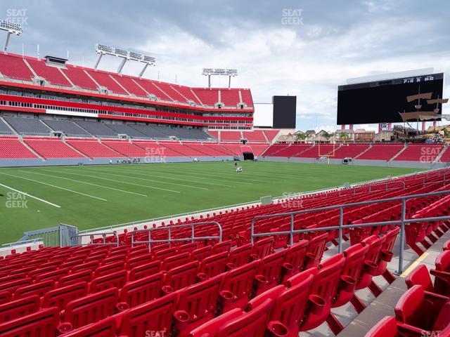 Seating view for Raymond James Stadium Section 132