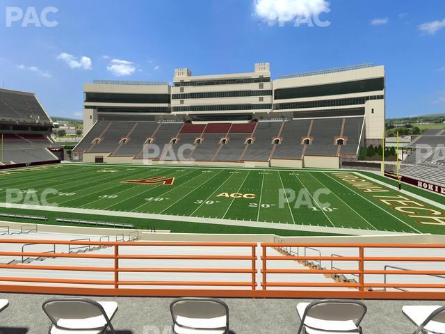 Seating view for Lane Stadium Section 129