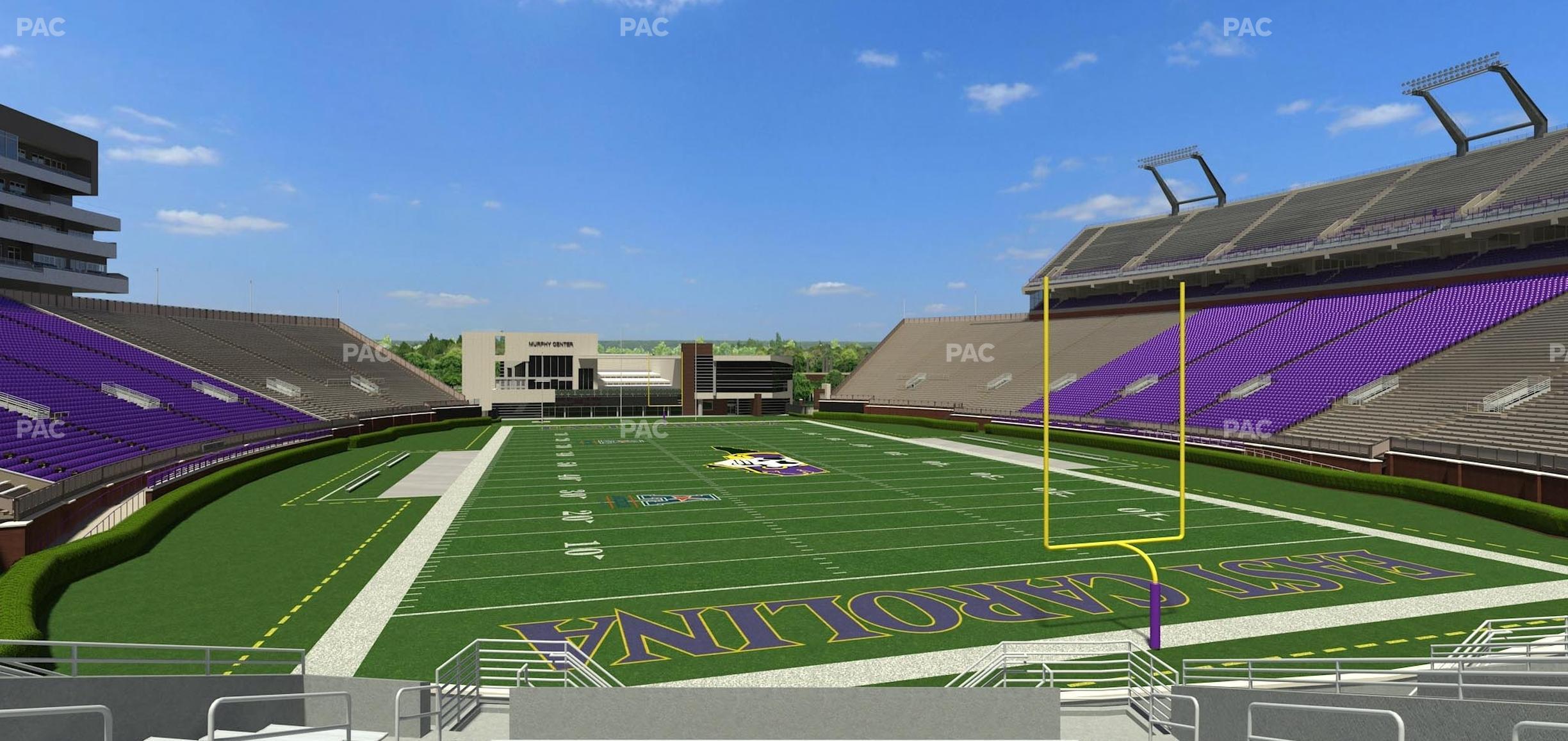 Seating view for Dowdy-Ficklen Stadium Section 29