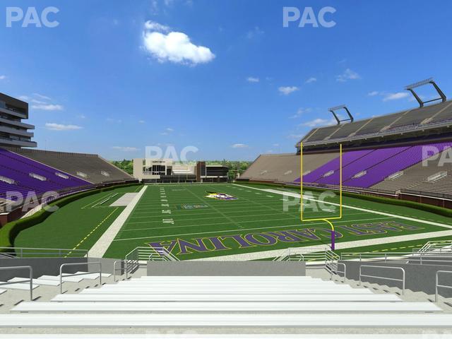 Seating view for Dowdy-Ficklen Stadium Section 29