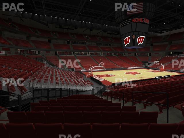 Seating view for Kohl Center Section 111