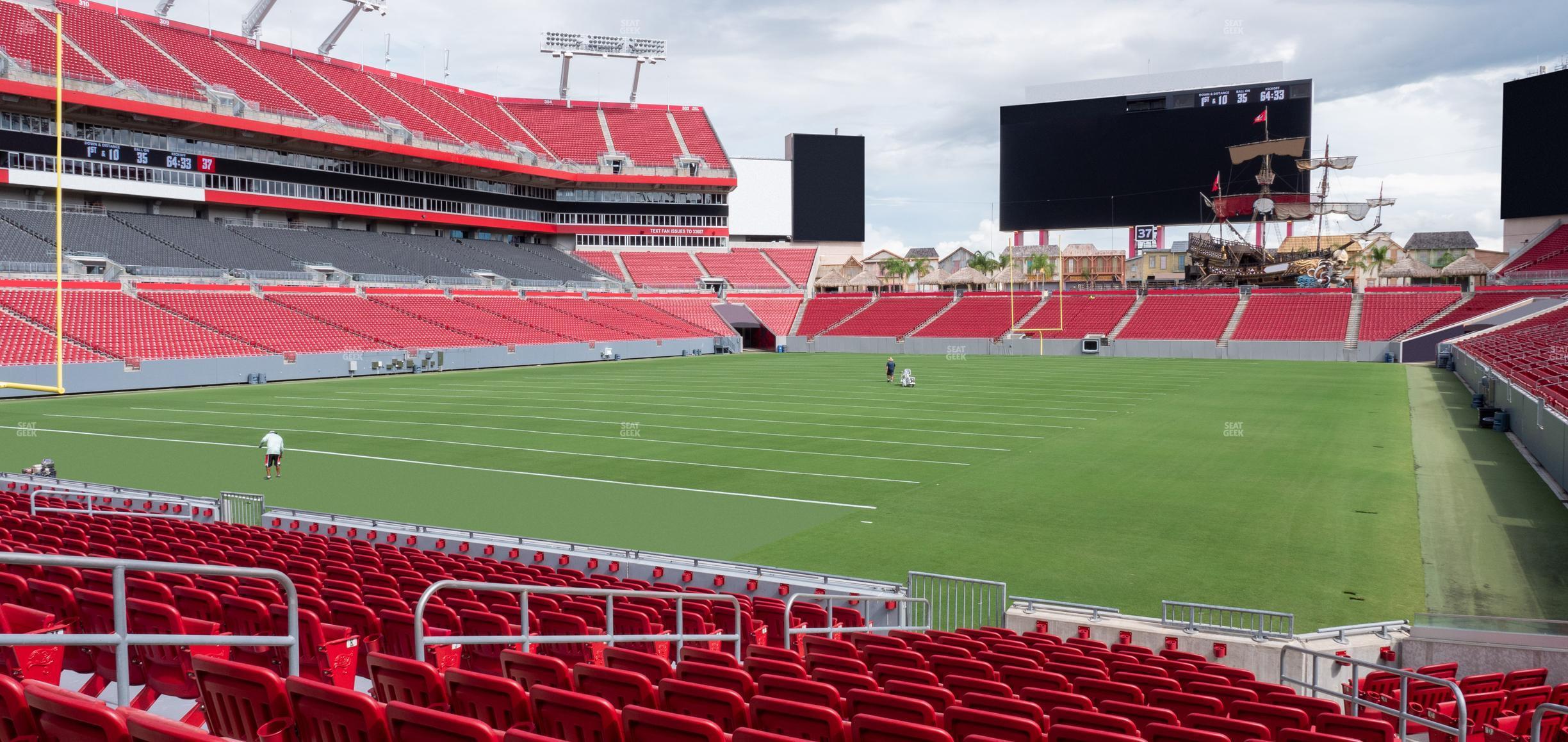 Seating view for Raymond James Stadium Section 126