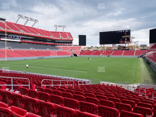 Seating view for Raymond James Stadium Section 126