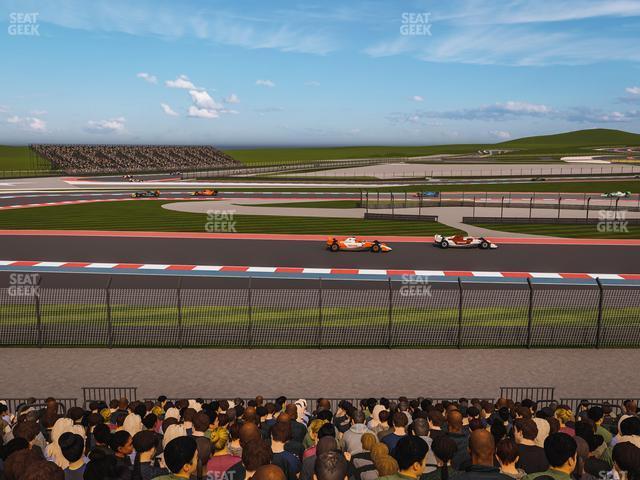 Seating view for Circuit of The Americas Section Turn 15 Grandstand 15