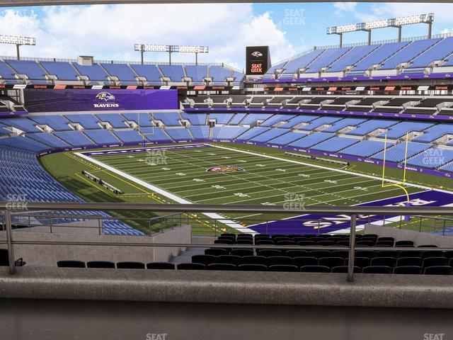 Seating view for M&T Bank Stadium Section Suite 340