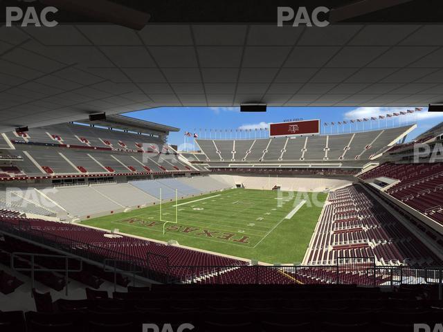 Seating view for Kyle Field Section Zone Club 3