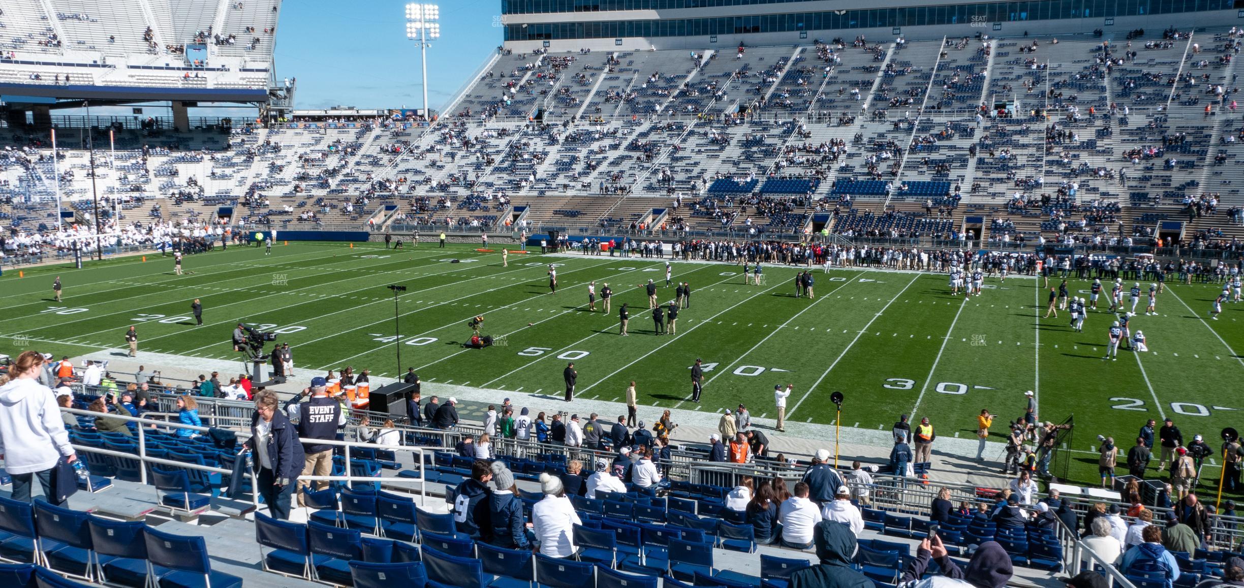 Seating view for Beaver Stadium Section West D