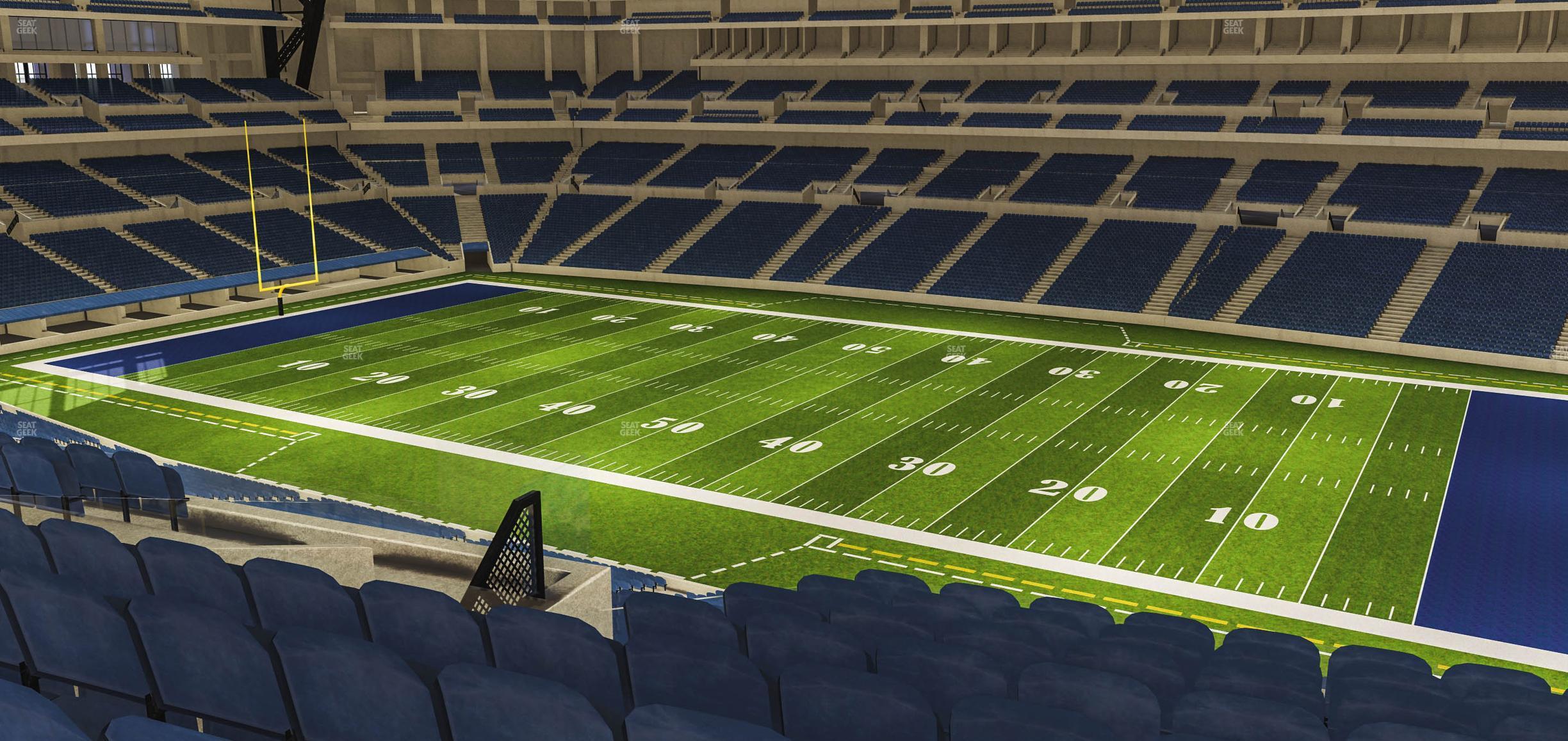 Seating view for Lucas Oil Stadium Section 409