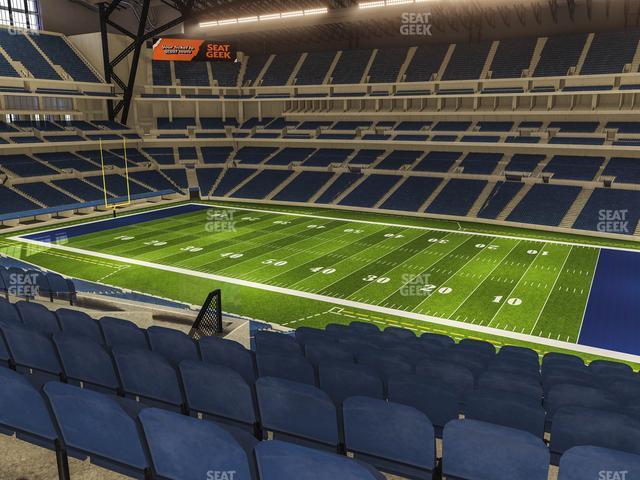 Seating view for Lucas Oil Stadium Section 409