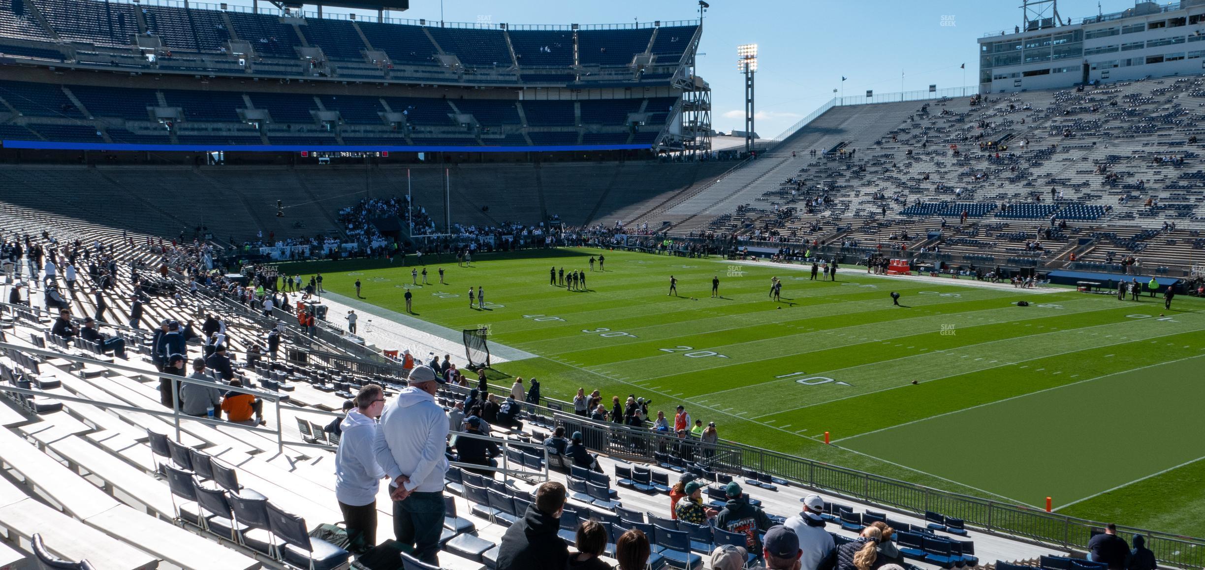 Seating view for Beaver Stadium Section North L