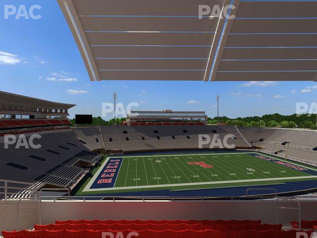 Seating view for Vaught Hemingway Stadium Section Rebel Club Qq