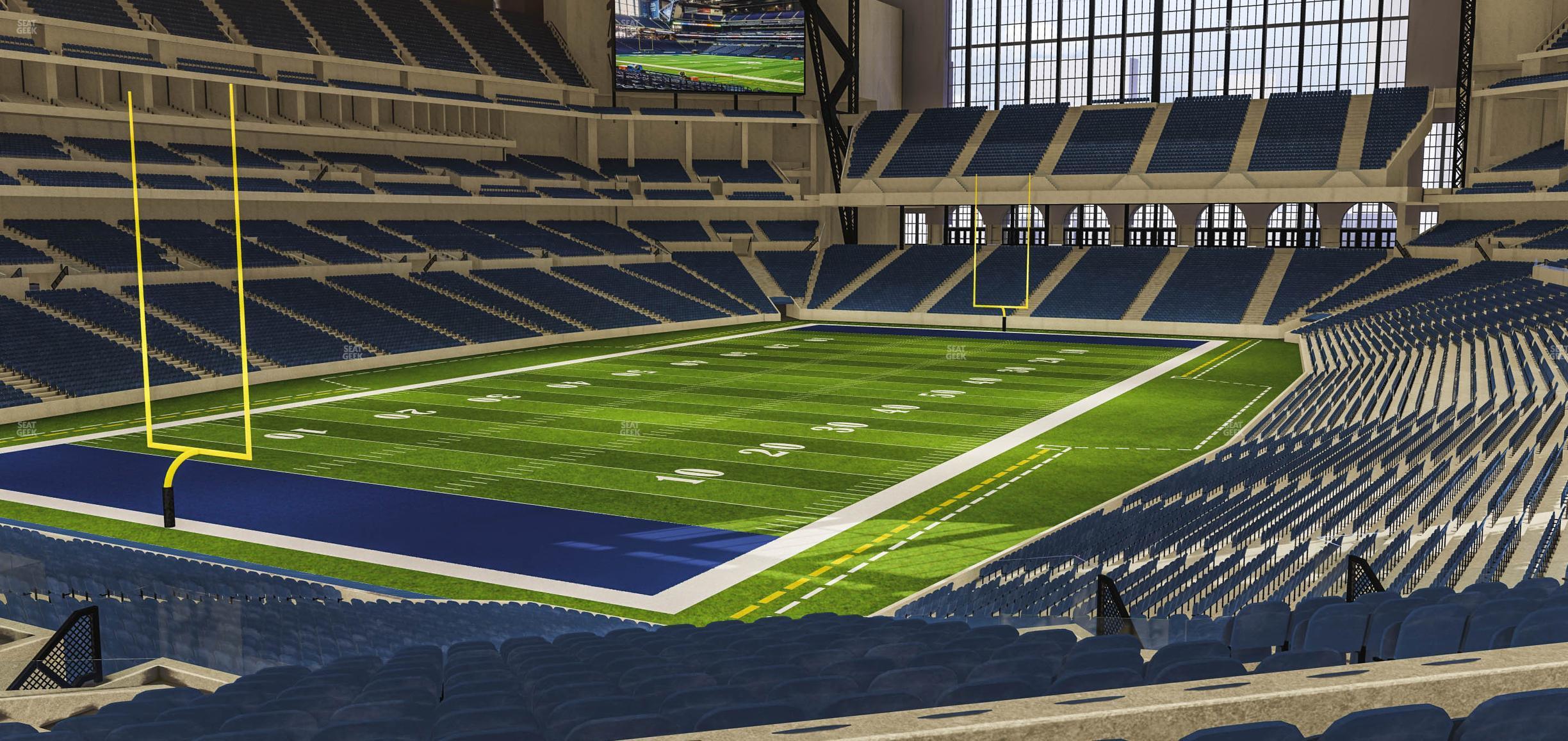 Seating view for Lucas Oil Stadium Section 222