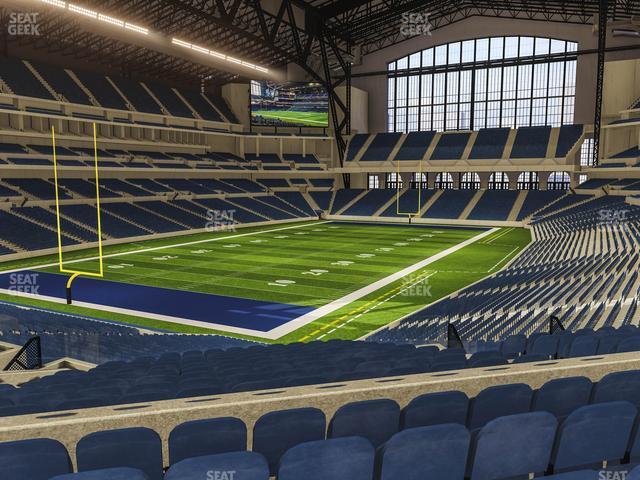 Seating view for Lucas Oil Stadium Section 222