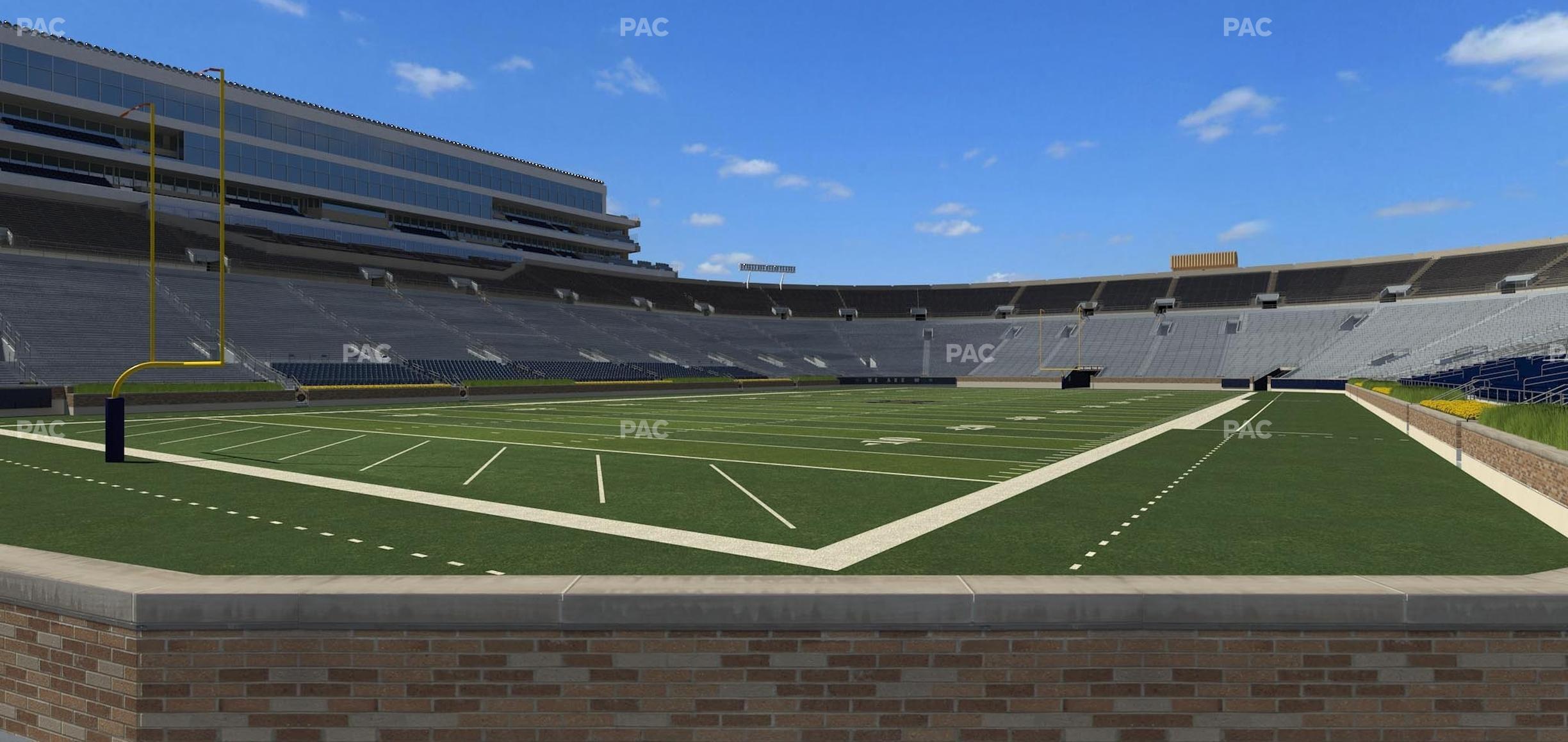 Seating view for Notre Dame Stadium Section 16