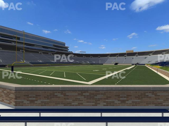 Seating view for Notre Dame Stadium Section 16